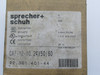 Sprecher + Schuh CA7-12-10-24 Contactor 24V@50/60Hz 1NO 3P DMG BOX NEW