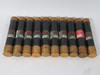 Bussmann Fusetron FRS-R-60 Dual-Element Time-Delay Fuse 60A 600V Lot of 10 USED