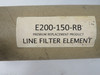 Generic E200-150-RB Coalescing Filter Replacement Element NEW