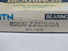 NTN 6209ZZC3 Deep Groove Ball Bearing 85mm OD 45mm ID 19mm W SHELF WEAR NEW