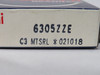 Nachi 6305ZZEC3 Radial Ball Bearing 62mm OD 25mm Bore 17mm W SEALED NEW