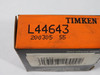 Timken L44643 Tapered Roller Bearing Cone 1" Bore 0.58" W NEW
