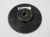 Tsubaki 25B60F-5/8 Roller Chain Sprocket 5/8" Bore 60T 25 Chain 1/4" Pitch USED
