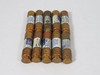 Bussmann Fusetron FRN-R-1/2 Time-Delay Fuse 1/2A 250V Lot of 10 USED