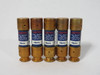 Bussmann Fusetron FRN-R-5 Time-Delay Fuse 5A 250V Lot of 5 BOX DAMAGE NEW