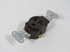 Pass & Seymour 5851 Heavy-Duty Single Receptacle 20A 250V 3W 2P Brown NEW