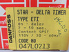 Danfoss 047L0213 Type ETI ON-Delay Delta Timer 2-50Sec SPST 110V 50-60Hz NEW