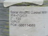 Canflex ASME B16.20-2X150 Spiral Wound Gasket 304+FG/CS 2" *10-Pack* NEW