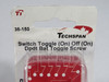 Techspan 35-150 Toggle Switch (On) Off (On) DPDT Screw Terminal 20A 125V NEW