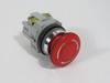 IDEC AVN301NR Mushroom Push Lock Turn Reset Switch 1NC 40mm Red USED