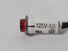 Generic Red Pilot Light 125V 1/3W 6" Wire NOP