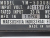 Matsushita Panasonic YM-503UB-Y11 Robot Interface Control CONNECTOR DAMAGE USED