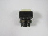 Telemecanique ZB5CW113 Square White Push Button Operator w/ Down Marking USED