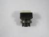 Telemecanique ZB5CW113 White Push Button Operator w/ Mandrel Marking USED