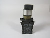 Allen-Bradley 800ES-HM32-3LX22 Selector Switch 2NO/2NC 3-Position USED