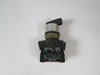 Allen-Bradley 800ES-HM22-3LX02 Selector Switch 2NC 2-Position USED