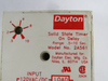Dayton 2A561 Solid State Timer On Delay .5-10sec 120VAC/DC 1AMP USED