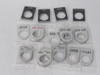 Generic Assortment of 22.5mm Push Button Legend Plates SHELF WEAR NOP