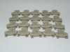 Weidmuller WDK2.5D Terminal Block 2.5mm 26-12AWG Beige Lot of 20 USED