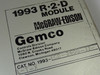 Gemco 1993-BCD-3600-12-L-T-X Module 1993-R-2-D USED