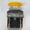 Allen-Bradley 800T-D9A Series T Yellow Momentary Push Button 1NO 1NC USED