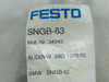 Festo 34543 SNGB-63 Swivel Flange Size 63 *RIPPED BAG* NWB
