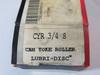 McGill CYR-3/4S Cam Follower Bearing 3/4" Roller D 1/2" Roller W 1/4" Bore NEW