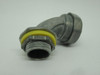 Generic Liquid-Tight Flexible Metal Conduit Adapter 90-Degree 1/2 NPT NOP