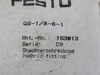 Festo 153013 QS-1/8-6-I Push In Fitting R1/8" Thread 10-Pack STAINED BAG NWB