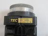 TEC Tachikawa 41-14393 Momentary Push Button 220V 3A 1NO 1NC Black Cap USED