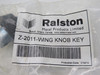 Ralston Z-2011 Wing Knob Enclosure Lock w/Key NWB