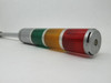 Sasaki ST-V Patlite Stack Signal Tower RED/AMBER/GREEN 24VAC/DC 9" Cable USED