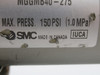 SMC MGGMB40-275 Guided Cylinder 40mm Bore 275mm Stroke 150psi 1.0MPa RUST USED