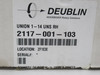Deublin 2117-001-103 Rotating Union 1"-14 UNS RH 1/2"-14 NPT 10bar NEW
