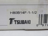 Tsubaki H80B14F-1-1/2 Roller Chain Sprocket 1.5" B 14 Teeth 80 Chain SEALED NEW