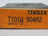 Timken T101W-904A2 Thrust Tapered Roller Bearing 2" OD 1.01" Bore 0.625" W NEW