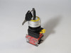 Yijia LA36-11Y/21 Keyed Selector Switch 2-Position Maintained 660V 1NO 1NC NOP
