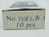 Spectro 755 Miniature Incandescent Bulb 6.3V 0.15A Lot of 6 SHELF WEAR NEW