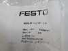 Festo 153095 QSLV-1/2-12 Push-In L-Fitting R1/2" Thread 12mm Tube OD NWB