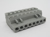 WAGO 231-108/026-000 Female Pluggable Connector 2.5mm 8-Pole Grey USED