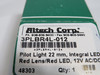 Teknic 3PLBR4L-012 Integrated LED Pilot Light 22mm 12VAC/DC Red Lens ! NEW !
