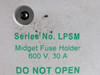 Littelfuse LPSM002 Fuse Holder 600V 30A 2-Pole SHELF WEAR USED