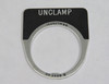 Cutler-Hammer 10250TM36STAMP Push Button Legend Plate UNCLAMP 30-2698-B USED