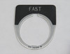 Eaton Cutler-Hammer 30-2698-B Push Button Legend Plate FAST 10250TM36STAMP USED