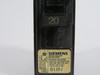 Siemens Q120 Circuit Breaker 20A 120/240V 1-Pole SWD USED