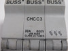 Bussmann CHCC3 Fuse Block 30AMP 600VAC 3P Class CC Power Safe USED