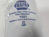 NAPA 1551 Spin-On Hydraulic Filter 10micron 3.663" OD 5.209" H SHELF WEAR NOP