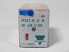 Carlo Gavazzi RMIA-4-5-24VDC Plug-In Relay 24VDC 5A@250V/30VDC 1/6HP@240V USED