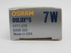 Osram F7TT/27K Dulux S Fluorescent Lamp 7W 2700K G23 Base NEW