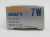 Osram F7TT/27K Dulux S Fluorescent Lamp 7W 2700K G23 Base *DAMAGED BOX* NEW